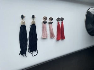 3 Pairs of tassel earrings - Picture 1 of 5