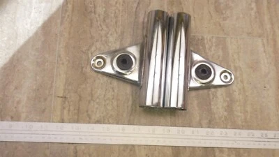 Suzuki GS450L GS450 S571-2 1987) horquilla delantera cromada orejas soportes faros Foto 1 de 4