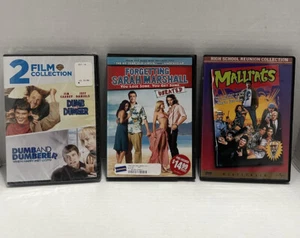 3 DVDs Movie Bundle, 2-film Dumb & Dumber, Mallrats, Forgetting Sarah Marshall - Picture 1 of 6