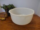 Fire King Ware For Sunbeam Milk Glass 4 Quart Mixing Bowl w/ Spout Made In USA