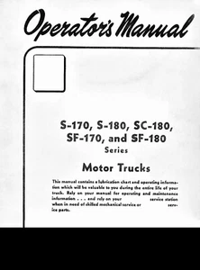 IH International S SC SF Serie Motor LKW Bedienungsanleitung S170 S180 SC180 SF170 - Bild 1 von 12