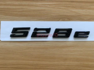 Gloss Black 3D ABS Letters Trunk 528e Emblem Rear Badge for BMW 2017-2022 528e - Picture 1 of 6