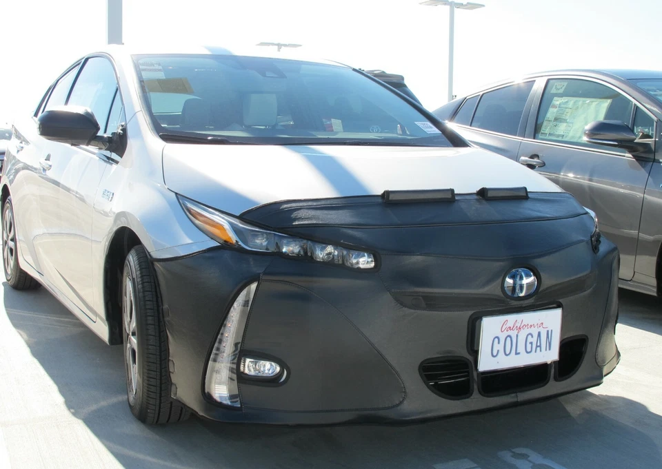 Colgan Front End Mask Bra 2pc. Fits Toyota Prius Prime 2017-2022 W/License - Image 1 of 1