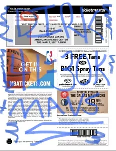 Dirk Nowitzki HOF 30,000 Points Ticket Stub ~ 30k 30000 Pts ~ Dallas MAVS e-Ship - Picture 1 of 1