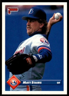 1993 Donruss Baseball Card Matt Stairs Montreal Expos #460 - Image 1 of 2