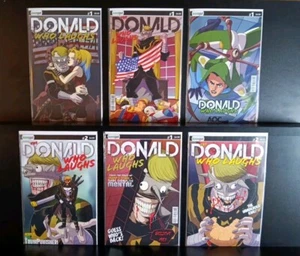 trump's titans #1 NM 9.4 lot keenspot comics 4×#1 2x#2 donald who laughs 2018 - Picture 1 of 7