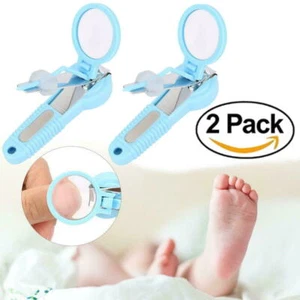 2-Pack Baby Nail Clipper with 3X Magnifier, Toenail Fingernail Clipper For Kids - Picture 1 of 7