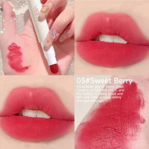 1 PCS Powder Puff Lippie Lip Cream Matte Lip Glaze Lipstick Air Cushion Lip - Picture 1 of 20