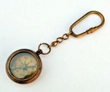 Collectible Nautical Antique marine Brass Compass key Chain Key Ring Best Gift