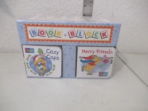Winnie the Pooh Book Block Holiday Fun 8 cardboard book set NEW IN BOX - Picture 1 of 3