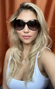 Nuevas gafas de sol para mujer GUCCI GG 3138/S F3IJJ 61 mm redondas negras de gran tamaño Italia - Imagen 1 de 13