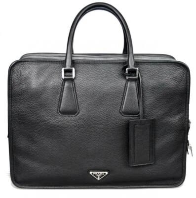 AUTÉNTICO BOLSO MALETÍN DE FIN DE SEMANA PRADA DE LUJO 2VA056 NEGRO NUEVO Foto 1 de 4