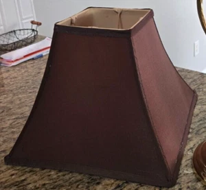 Silk Spider - Medium Size Lamp Shade - Bronze - Gold Inside - Square - Picture 1 of 3