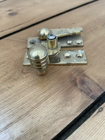 Reclaimed Sash Window Lock Latch Fastener Reeded / Beehive Cover
