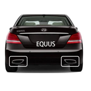 π2Pcs FREE DHL REAR Tail Muffler Trim LEFT & RIGHT SET For EQUUS 2011-2016 - Picture 1 of 10