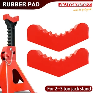 Rubber 3Ton Axle Jack Pad Jacking Stand Pad Adapter Frame Rail Protector Lifting - Picture 1 of 6