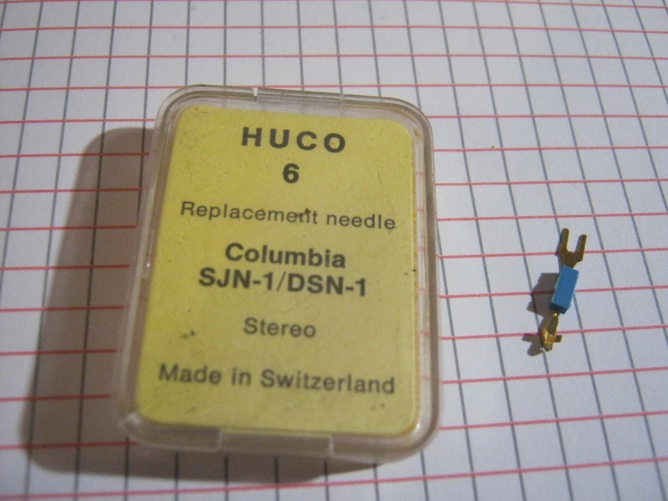 Puntina Giradischi HUCO 6 Per Columbia SJN-1/DSN-1  Ricambi Audio Foto 1 de 1