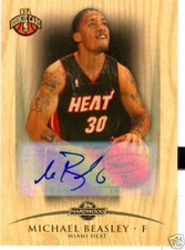 2008 Topps Hardwood Michael Beasley Autograph Rookie Card #'d /69 - Miami Heat