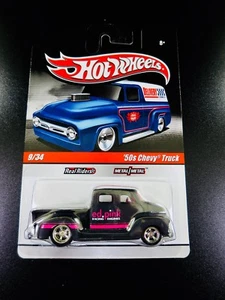 Hot Wheels Delivery 50's Chevy Truck Ed Pink Real Riders Black Primer  - Picture 1 of 2