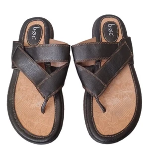 BOC Womens Sandals 10 M Brown Flip Flop Strap Thong  Shoes Comfort - Picture 1 of 13