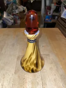 Murano Lavorazione Art Glass Perfume Bottle & Stopper Tigers Eye Italy 8 1/2" - Picture 1 of 7