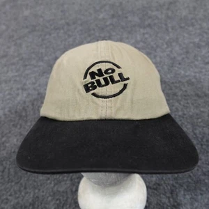 Vintage Winston Hat Men Adjustable Strap Back Beige Black Baseball Cap No Bull - Picture 1 of 9