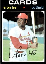 1971 Topps Baseball Leron Lee St. Louis Cardinals #521 EX-MT+