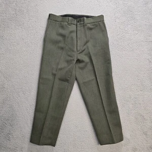 Pantalones de Lana CC Filson Para Hombre 32x23 100% Lana Virgen Pantalones Verde Ejército Oliva Drycl - Imagen 1 de 13