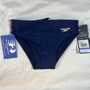 Boy’s Speedo Bikini Swim Brief, Endurance, Speedo Navy, Size 26 - Picture 1 of 24