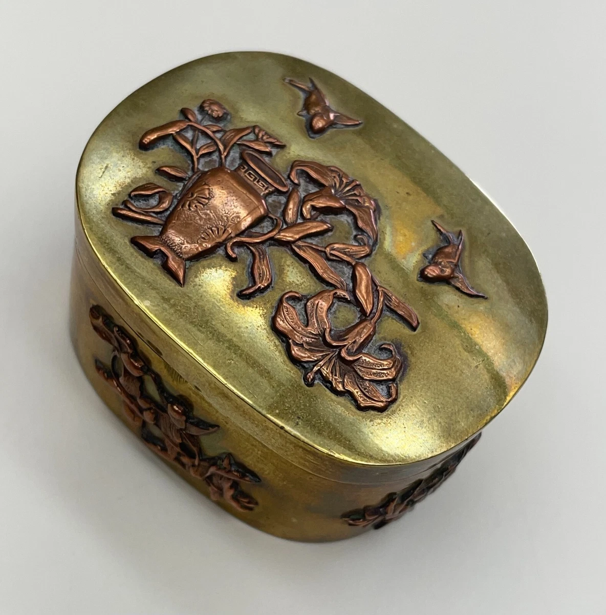 铜日本古董盒子| eBay