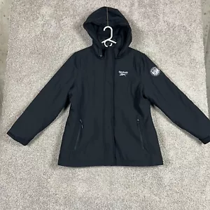 Reebok 1895 Winter Black Jacket Mens XL Adult Medium Removable Hood Puffer Liner - Picture 1 of 21