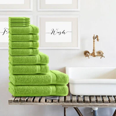 Premium Handtuch-Set 12tlg Frottee 100% Baumwolle – Gästetuch, Duschtuch 500g/m² - Bild 1 von 4