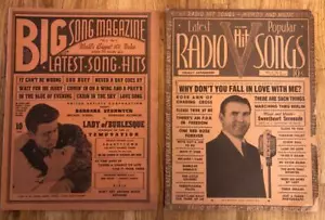 (2) 1943 Radio Hit Songs Magazine & Big Song Magazine - Foto 1 di 1