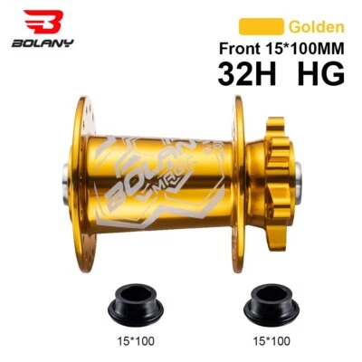 Bujes de freno de disco 32H 15*100MM 142*12MM eje pasante MTB buje de bicicleta 8/9/10/11/12S Foto 1 de 4