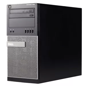Dell Desktop Computer Tower Core i3 8GB 500GB HD DVD WIFI Windows 10 PC - Picture 1 of 6