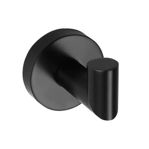 Gancio appendiabiti CORTECCIA ottone nero per bagno e cucina >> per foratura o incollaggio - Foto 1 di 6