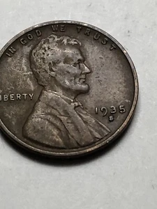1935-S LINCOLN WHEAT CENT PENNY Free Shipping Lot 7 Great Album Coin - Picture 1 of 12