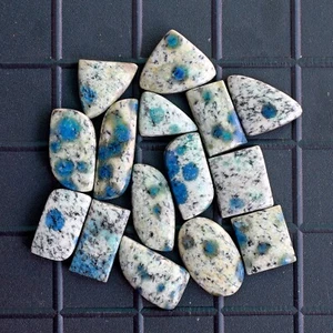Natural Blue K2 Jasper Gemstone for Ring Pendant Free Form Cabochon  YGL02 - Picture 1 of 4