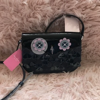 Bolso Bandolera Kate Spade Lindo Búho Azul Negro Nuevo con Etiquetas Foto 1 de 4