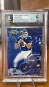 2000 Donruss Preferred QBC Pass Time /500 Kerry Collins #PT-15 Mint 9 - Picture 1 of 2