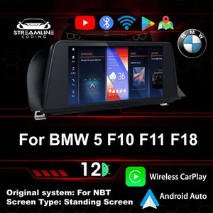 PANTALLA DE PIE ANDROID 12 QUALCOMM 10.25" PARA BMW SERIE 5 F10 F11 F18 NBT - Imagen 1 de 3