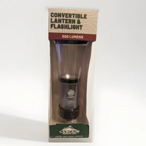 Cascade Mountain Tech 500 Lumens LED Convertible Lantern & Flashlight Black NEW - Picture 1 of 6