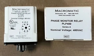 NEW MACROMATIC PLP480 PHASE MONITOR RELAY 0627 MODEL SERIES A - Picture 1 of 1