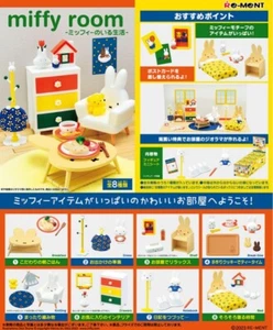 Miffy Room life with miffy Set of 8 Complete Set H115xW70xD80mm Re-Ment - Picture 1 of 4