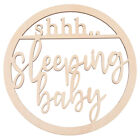  Baby Wooden Hangers Do Not Disturb Hanging Plaque Sleep Sign to