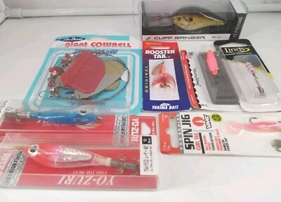 Lote De 8 Novas Iscas de Pesca YO-ZURI CLIFF BANGER SPIN JIG - Imagem 1 de 4