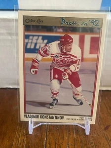 1991-92 OPC O-Pee-Chee Premier #118 Vladimir Konstantinov RC - Picture 1 of 1