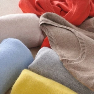 Ladies Wool Cashmere Sweater Knitted Pullover Slim Crew Neck Sweater Solid! - Picture 1 of 32