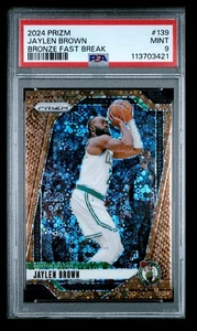 2024-25 Panini Prizm Bronze Fast Break Jaylen Brown 12/20 PSA 9 Boston Celtics - Picture 1 of 2