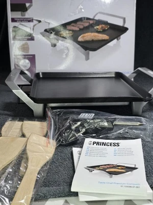Elektrische Grillplatte Teppanyaki Grill mit Antihaftbeschichtung Tischgrill DE - Bild 1 von 4